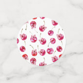 Coquette rose cerise Baby shower Confetti (Petit recto)