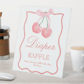 Coquette rose cerise baby shower panneau personnal (In SItu)