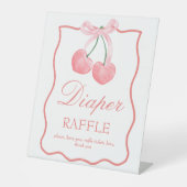 Coquette rose cerise baby shower panneau personnal (Recto)