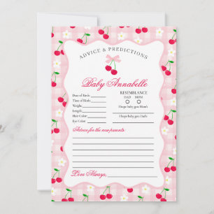 Coquette rose cerise Conseils pour la carte bébé