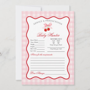 Coquette rose cerise Conseils pour la carte bébé