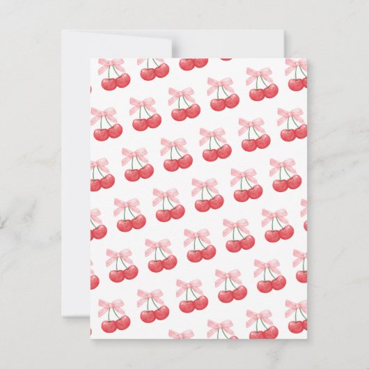 Coquette rose cerise - Jeu de cartes à notes perso (Dos)