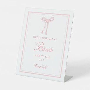 Coquette Rose Devinez combien de vaches Jeu Signe