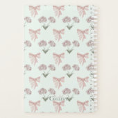 Coquette Rose et Bow Bullet Journal (Dos)