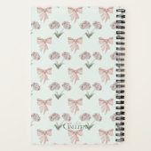 Coquette Rose et Bow Bullet Journal (Verso)