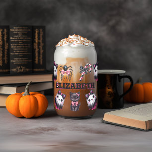 Coquette rose et noire Fantôme d'Halloween