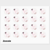 Coquette rose Infirmière Merci Stickers (Feuille)