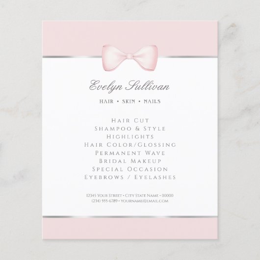 Coquette roze boeg flyer (Voorkant)