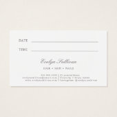 Coquette roze boog afspraak kaart (Achterkant)