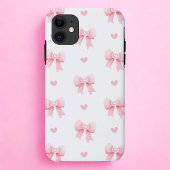 Coquette Roze Boog & Hart Case-Mate iPhone Case