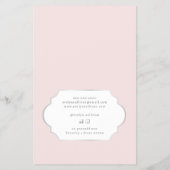 Coquette roze boog prijslijst flyer (Achterkant)