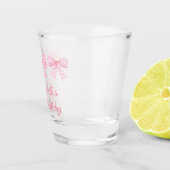 Coquette Roze Bow 21e verjaardag Shot Glas (Rechts)