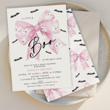 Coquette Roze Bow Little Boo Baby shower