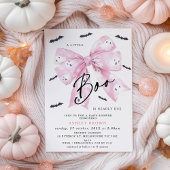 Coquette Roze Bow Little Boo Baby shower Kaart