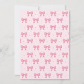 Coquette Roze Bow Pompoen Halloween Vrijgezellenfe Kaart (Achterkant)