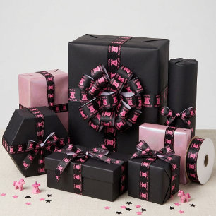 Coquette Roze Geest Gelukkig Halloween Digitale Ku Lint
