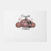 Coquette Roze Pompoen Kat Oversized T-shirt Deurmat (Voorkant)