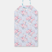 Coquette Roze Strik Bruidsfeest Bedankt Cadeaulabel (Achterkant)