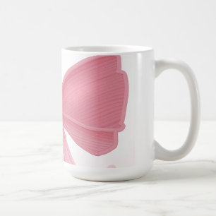 Coquette Roze Strik en Kersen Esthetische Collage  Koffiemok
