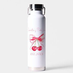 Coquette Roze Strik Kersen Bruidsdouche Waterfles