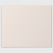 Coquette Roze Strik Schattig Hart Vrouwelijk Schat Cadeaupapier (Vlak)