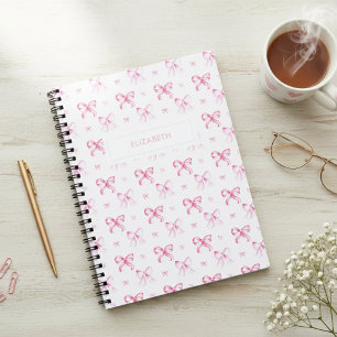 Coquette Roze Strik Vrolijke Meisjesachtige Esthet Notitieboek