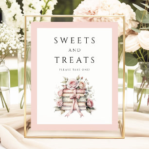 Coquette Roze Strik Zoetigheden En Snoepjes Poster