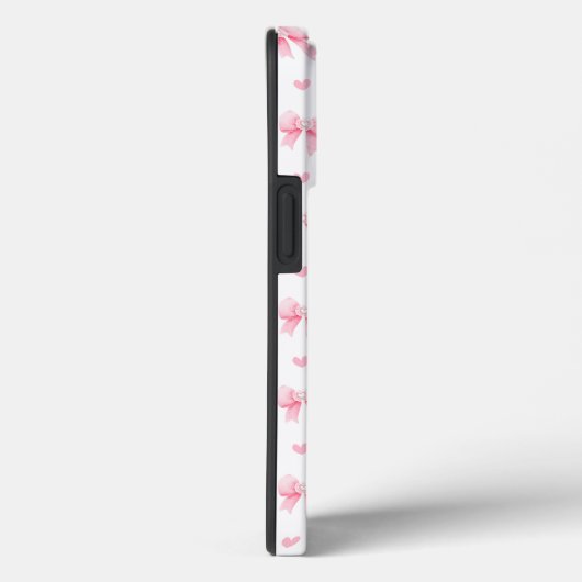 Coquette roze strikken linten naadloos patroon Case-Mate iPhone case (Achterkant / Rechts)