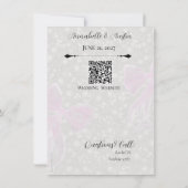 Coquette Ruban Transparent Rose - Faire-Part de Ma (Dos)