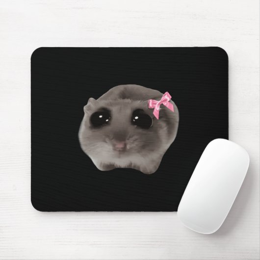 Coquette Sad Hamster Meme Muismat (Met muis)