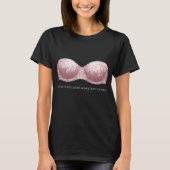 Coquette Sequin Bra Manifestation Quote Tshirt (Devant)