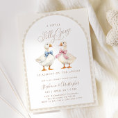 Coquette Silly Goose Gender Reveal Invitation