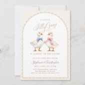 Coquette Silly Goose Gender Reveal Invitation (Devant)