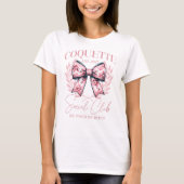 Coquette Social Club T-Shirt - Rose Bow esthétique (Devant)
