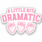 Coquette Sticker Dramatique pour Filles (Recto)