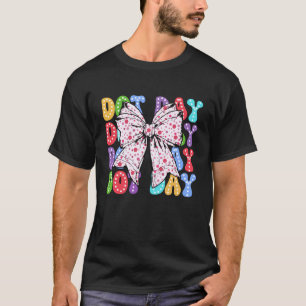 Coquette Stippenboog Gelukkige Stippendag voor Ler T-shirt