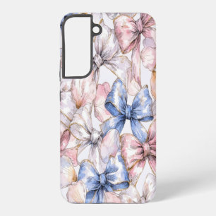 Coquette Strik en Kersenbloesem Romantisch Roze Samsung Galaxy Hoesje
