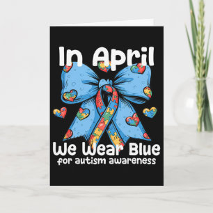 Coquette Strik in april dragen we blauw voor Autis Kaart