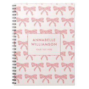 Coquette Strik Roze Notitieboek