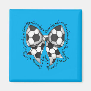 Coquette Strik Soccer Moeder Wedstrijd Team Sporte Magneet