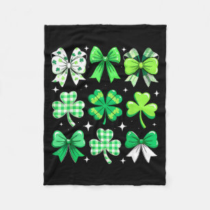 Coquette Strik St. Patrick's Day Ierse Vrouwen Mei Fleece Deken