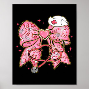 Coquette Strik Xoxo Verpleegster Valentijnsdag Ste Poster