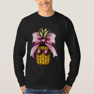 Coquette Strikzonnebril Ananas Roze Hawaï T-shirt