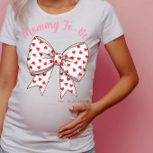 Coquette Sweetheart Bow Mama to-be, Zwangerschap T-shirt