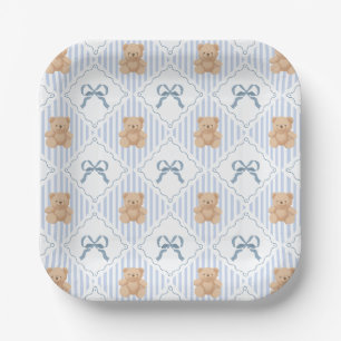 Coquette Teddibeer & Lint Boog Patroon Papieren Bordje