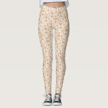 Coquette Terracotta Bows main tiré Motif<br><div class="desc">Coquette et leggings fantaisistes illustrant à la main des arcs et des coeurs en terre cuite.</div>