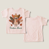 Coquette Thanksgiving Unisex Custom Turkey Bow Fal (Design Recto & Verso)
