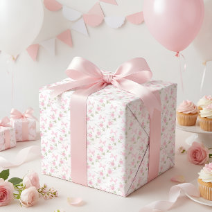 Coquette Toile De Jouy Roze Strik Verpakkings Papi Cadeaupapier