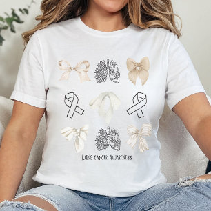Coquette Tshirt de sensibilisation au poumon, Poum