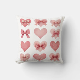 Coquette Valentijn Roze Hart Valentijnse Kussen